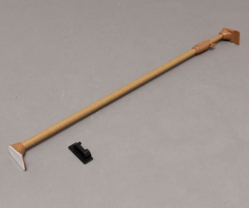 アイリスオーヤマ 木調超強力伸縮棒 ダークブラウン H-MUPJ-190 1本（ご注文単位1本）【直送品】