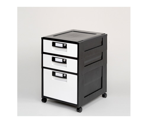 アイリスオーヤマ オフィスキャビネット ブラック HG-321 1個(ご注文単位1個)【直送品】