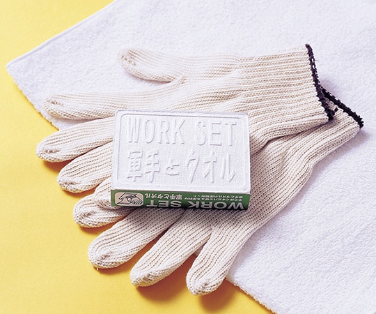 日本緑十字社 軍手とタオル圧縮セット 380042 1個(ご注文単位1個)【直送品】