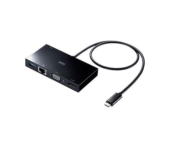 サンワサプライ [USB Type C]  モバイルドッキングステーション EA764BY-156 1個(ご注文単位1個)【直送品】