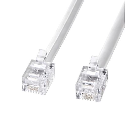 アズワン 5m モジュラーコード(6極4芯/ホワイト) EA764CA-83 1個(ご注文単位1個)【直送品】