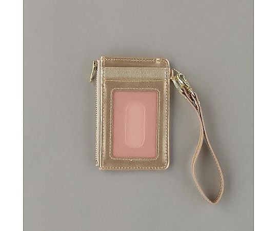 アズワン カードホルダー(ストラップ付/ゴールド) EA956VA-615 1個(ご注文単位1個)【直送品】