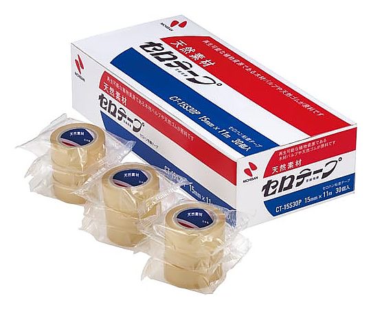 ニチバン セロテープ小巻 15mm×11m 30巻パック CT-15S30P 1箱(ご注文単位1箱)【直送品】