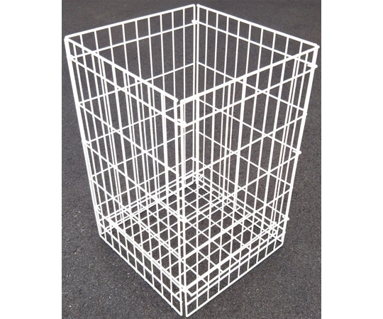 日本緑十字社 折りたたみ式クズかご 白 DB-PP90L 容量90L 410×420×650mm 146129 1台(ご注文単位1台)【直送品】