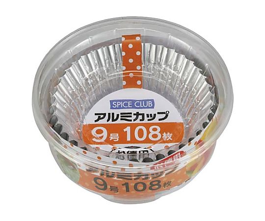 大和物産 SCアルミカップ9号 108枚 4904681624530 1パック(ご注文単位1パック)【直送品】