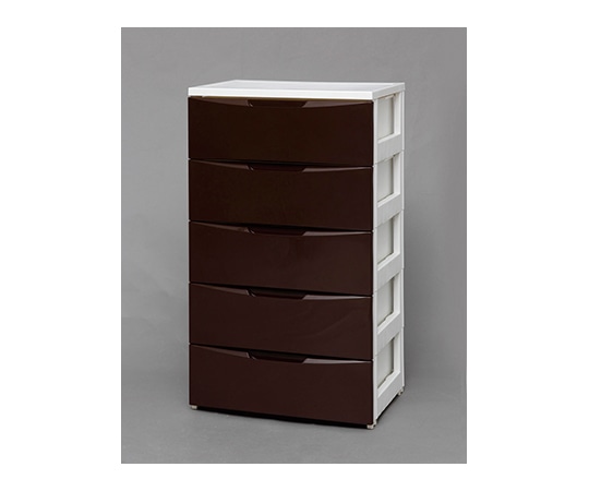 アイリスオーヤマ ワイドチェスト ホワイト/ブラウン 550×410×995mm COD-555 1個（ご注文単位1個）【直送品】