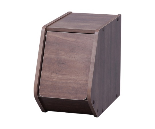 アイリスオーヤマ スタックボックス 扉付き ブラウン 200×388×305mm STB-200D 1個（ご注文単位1個）【直送品】