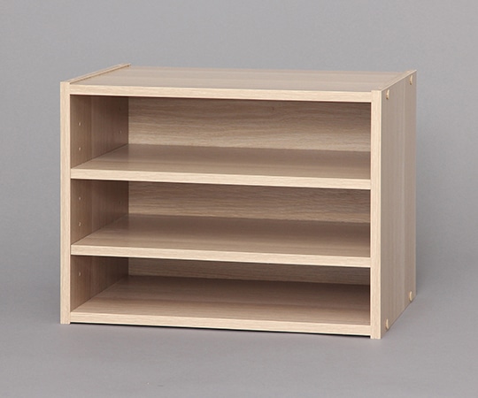 アイリスオーヤマ スタックボックス 棚付き ナチュラル 400×287×305mm STB-400T 1個（ご注文単位1個）【直送品】