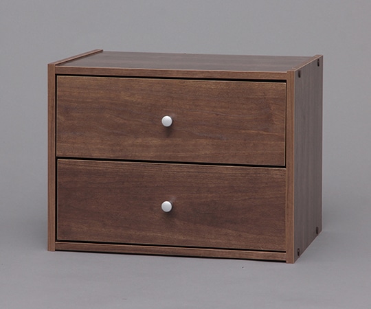 アイリスオーヤマ スタックボックス 引出付き ブラウン 400×287×305mm STB-400H 1個（ご注文単位1個）【直送品】