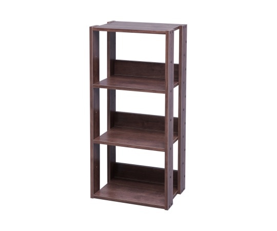 アイリスオーヤマ オープンウッドラック ブラウン 400×292.5×879mm OWR-400 1個（ご注文単位1個）【直送品】