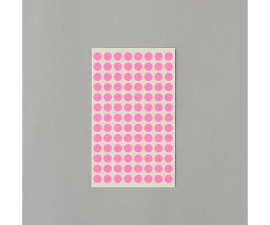 アズワン φ 9mm/ 416片 カラーラベルシール(蛍光桃/4枚) EA956VC-114 1パック(ご注文単位1パック)【直送品】