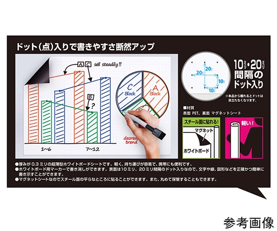 ベロス マグタッチシート イージーボード ドット NME-0918D 1枚(ご注文単位1枚)【直送品】