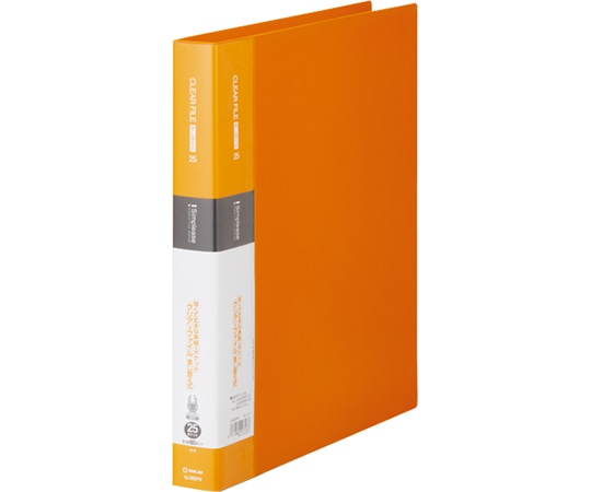 キングジム シンプリーズ クリアーF 差替式 25P オレンジ 138SPW 1冊(ご注文単位1冊)【直送品】