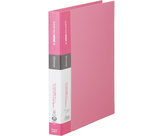 キングジム シンプリーズ クリアーF 差替式 25P ピンク 138SPW 1冊(ご注文単位1冊)【直送品】