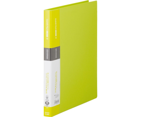 キングジム シンプリーズ クリアーF 差替式 15P 黄緑 138SP 1冊(ご注文単位1冊)【直送品】