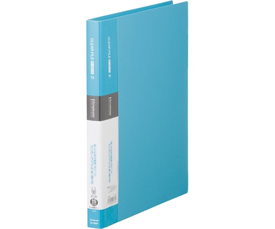 キングジム シンプリーズ クリアーF 差替式 15P 水色 138SP 1冊(ご注文単位1冊)【直送品】