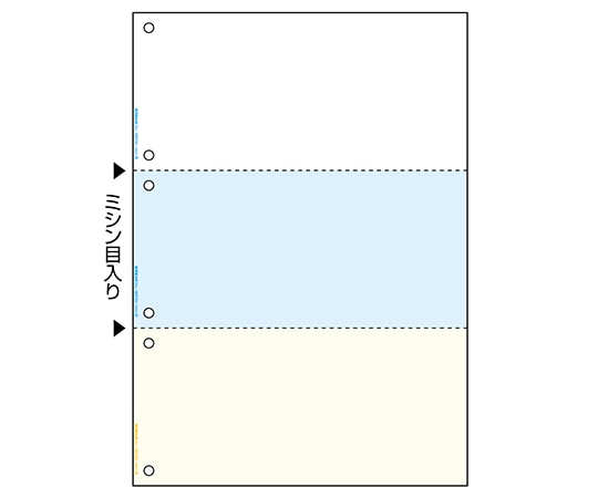 ヒサゴ FSCR認証 マルチプリンタ帳票 A4 カラー 3面 6穴 1セット(1200枚入) FSC2080Z 1セット(ご注文単位1セット)【直送品】