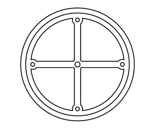 神栄ホームクリエイト パイプ仮枠止 黒 SPD-83 1個(ご注文単位1個)【直送品】