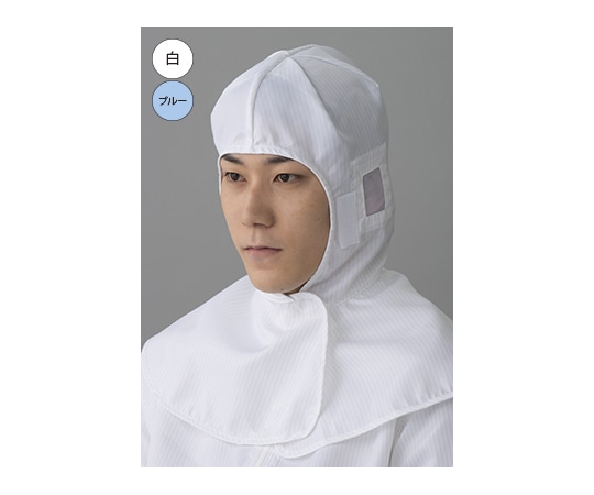 東洋リントフリー クリーンフード(顔出しタイプ) 白 M FC439C-01 M 1枚 (ご注文単位1枚)【直送品】