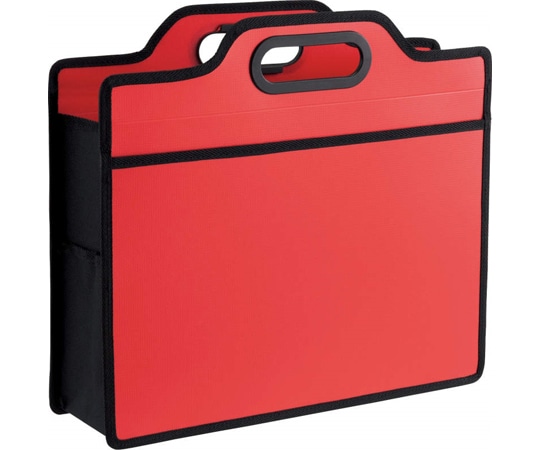 ライオン事務器 オフィスキャリングバッグ〈ビジカル〉 レッド BK-353B (R) 1冊(ご注文単位1冊)【直送品】