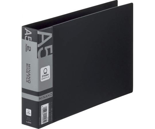 ライオン事務器 リングファイル ミナノ ブラック RF-226M 1冊(ご注文単位1冊)【直送品】