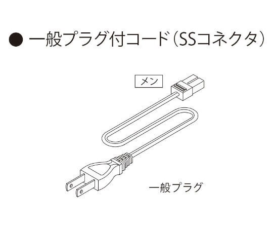 ハヤノ産業 AC100V一般プラグ付コードSS1500 AC100V一般プラグ付コード DGP1500SS 1本（ご注文単位1本）【直送品】