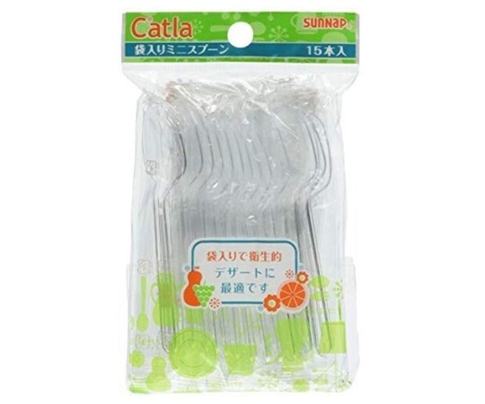 サンナップ 袋入りミニスプーン 10cm 15本入  1個（ご注文単位1個）【直送品】
