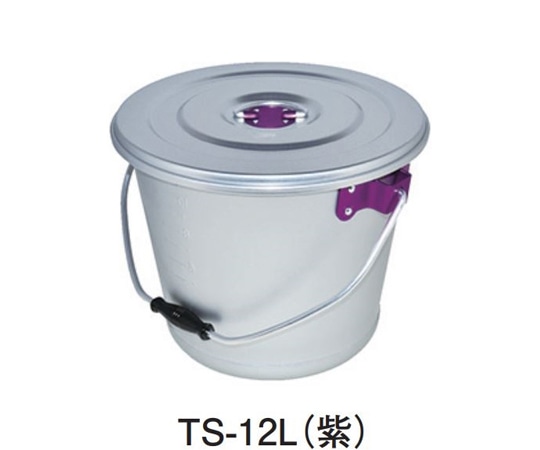タマチュウ TMC色別食缶(シルバーアルマイト)紫 TS-12L(紫) 1個（ご注文単位1個）【直送品】