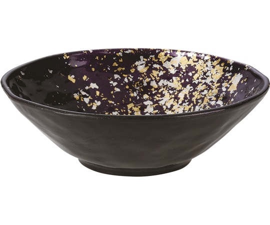 福井クラフト 丸鉢 箔舞踊塗 φ143mm 50022110 1個（ご注文単位1個）【直送品】