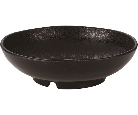 福井クラフト 浅型丸鉢 黒クリヤータタキ塗 φ161mm 50022120 1個（ご注文単位1個）【直送品】