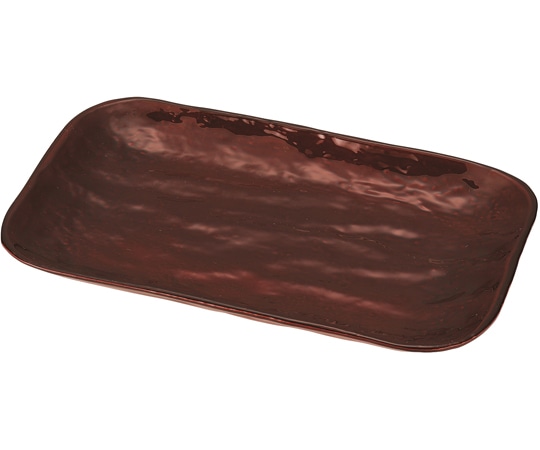 福井クラフト 長角皿 アメ釉 φ178mm 50021898 1個（ご注文単位1個）【直送品】