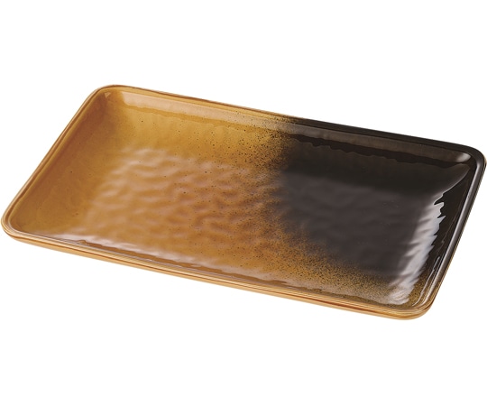 福井クラフト 長角皿 黄瀬戸塗 φ203mm 50022160 1個（ご注文単位1個）【直送品】