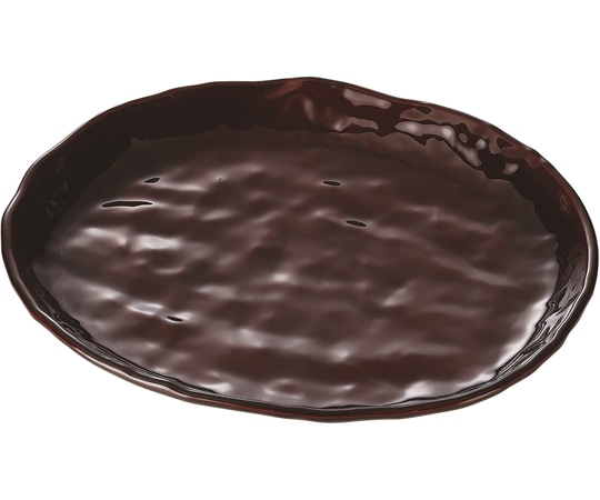 福井クラフト 楕円皿 溜塗 φ208mm 50022215 1個（ご注文単位1個）【直送品】