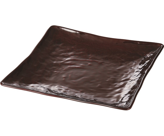 福井クラフト 角皿 溜塗 φ232mm 50022275 1個（ご注文単位1個）【直送品】