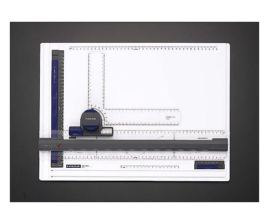 エスコ A3サイズ L型定規付製図板 EA766GB 1組(ご注文単位1組)【直送品】