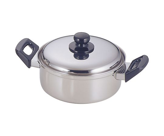 岡部洋食器製作所 電磁調理器対応鍋 ジュノー両手鍋20cm  1個（ご注文単位1個）【直送品】