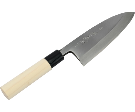 アズワン 兼義作 黒プラスチック口 出刃包丁 150mm 30991 1個（ご注文単位1個）【直送品】