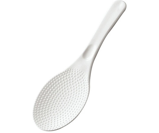 田辺金具 ライススクープしゃもじ(中)220mm ホワイト 1個(ご注文単位1個)【直送品】