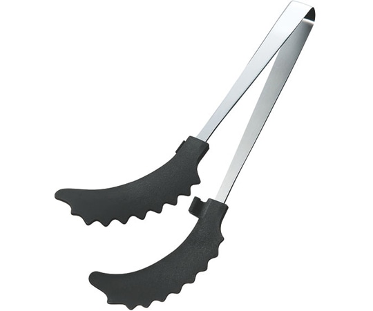 田辺金具 曲がったトング ブラック 250mm(ハンディトング)  1個（ご注文単位1個）【直送品】