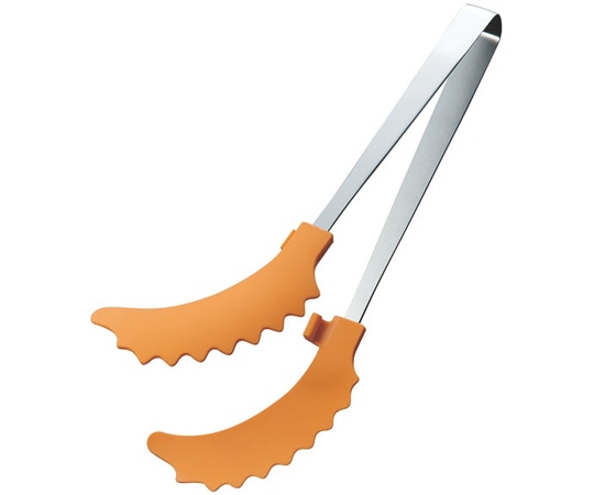 田辺金具 曲がったトング オレンジ 250mm(ハンディトング)  1個（ご注文単位1個）【直送品】