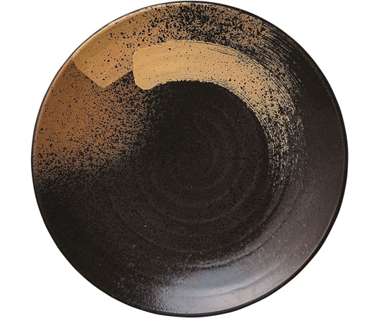 福井クラフト 丸盛皿 金刷毛目塗 φ270mm 50022360 1個（ご注文単位1個）【直送品】