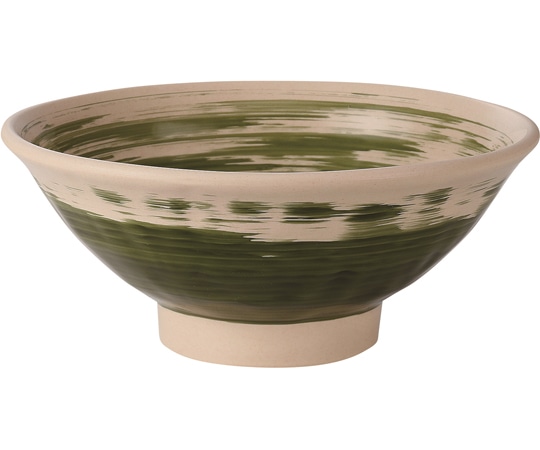 福井クラフト 渕太麺鉢 織部刷毛目塗 φ192mm 50021864 1個（ご注文単位1個）【直送品】