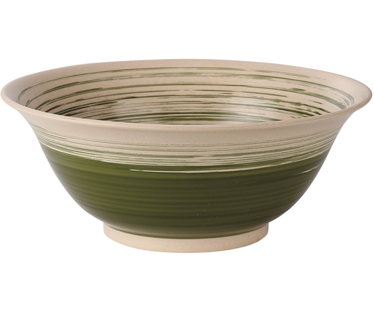 福井クラフト 羽反麺鉢 織部刷毛目塗 φ195mm 50022490 1個（ご注文単位1個）【直送品】