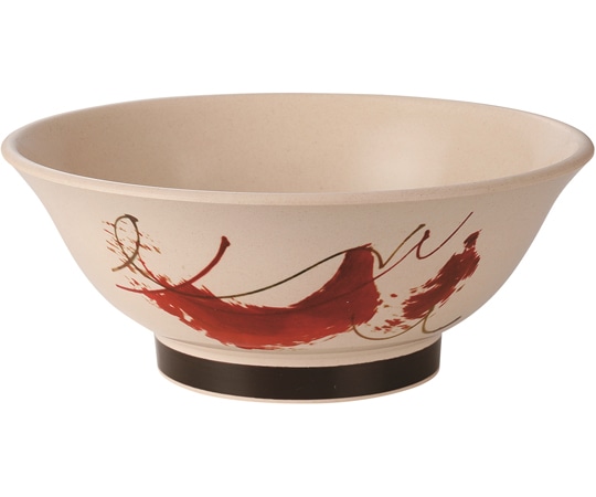 福井クラフト 渕太麺鉢 粉引赤刷毛目塗 φ211mm 50022535 1個（ご注文単位1個）【直送品】