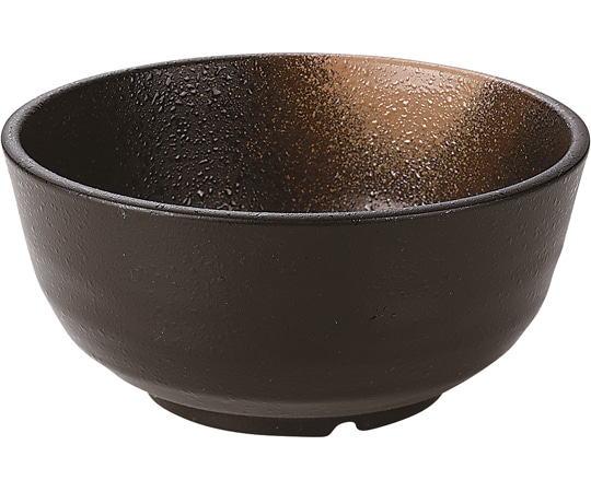 福井クラフト 丼 金吹茶タタキ塗 φ160mm 50022555 1個（ご注文単位1個）【直送品】