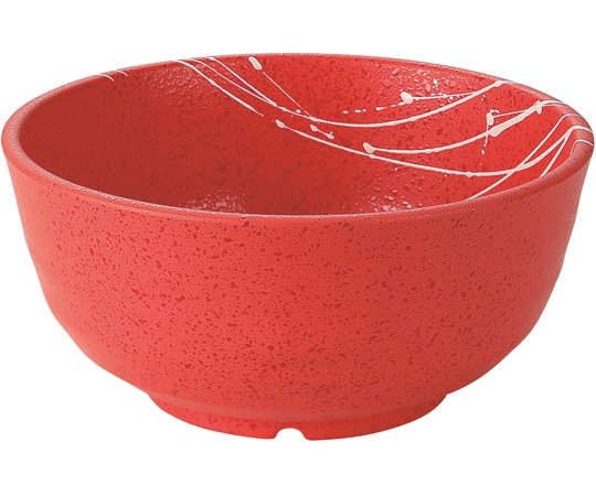 福井クラフト 丼 朱タタキ乱糸塗 φ160mm 50022560 1個（ご注文単位1個）【直送品】