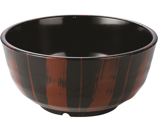 福井クラフト 丼 黒朱十草塗 φ160mm 50022565 1個（ご注文単位1個）【直送品】
