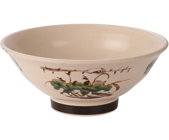 福井クラフト ロクロ目麺鉢 粉引亀甲織部塗 φ176mm 50022600 1個（ご注文単位1個）【直送品】