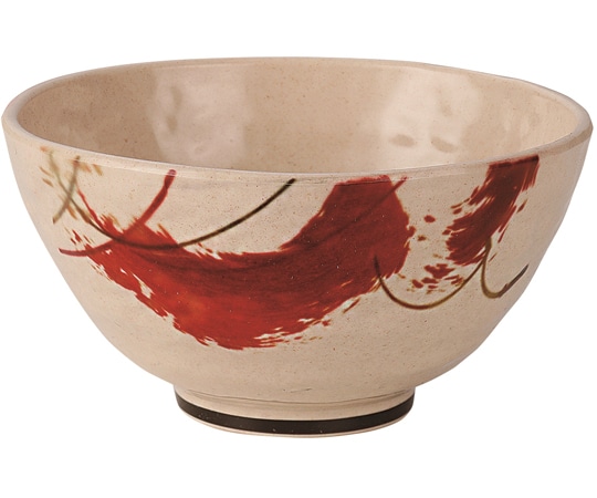 福井クラフト 飯椀 粉引赤刷毛目塗 φ118mm 50021874 1個（ご注文単位1個）【直送品】