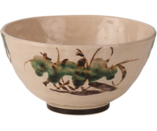 福井クラフト 飯椀 粉引亀甲織部塗 φ118mm 50021875 1個（ご注文単位1個）【直送品】